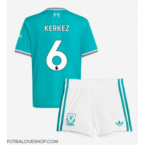 Dres Liverpool Milos Kerkez #6 Tretina pre deti 2025-26 Krátky Rukáv (+ trenírky)